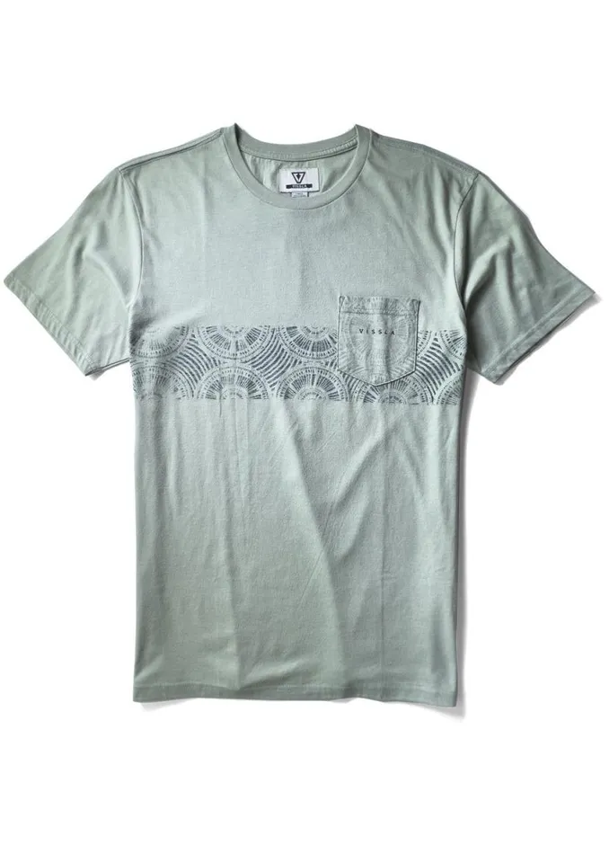 Skeleton Coast Ss Pkt Tee Agave Men Vissla Tees