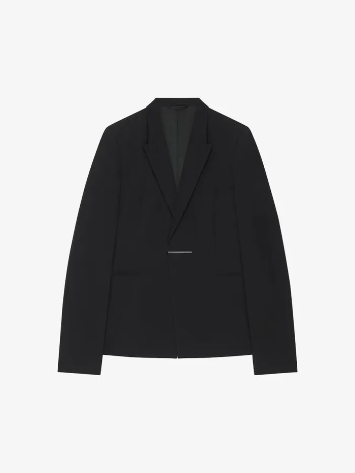 Slim Fit Jacket In Wool Black Men Givenchy Coats and Jackets