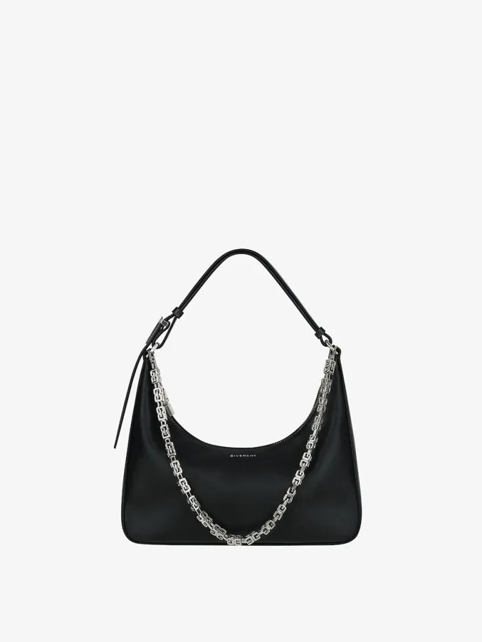 Small Moon Cut Out Bag In Leather With Chain Black Women Givenchy Shoulder Bags Small Moon Cut Out Bag In Leather With Chain Black Women Givenchy Shoulder Bags