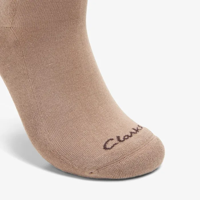 Solid Crew Sock Taupe Men Clarks Accessories