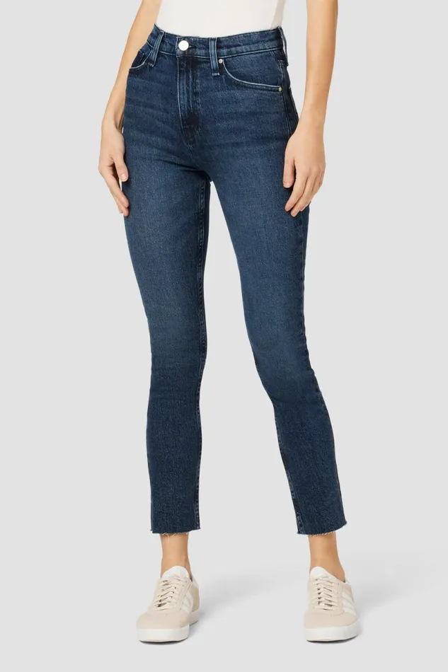 Straight Women Hudson Jeans Harlow Ultra HighRise Cigarette Ankle Jean Lakeside