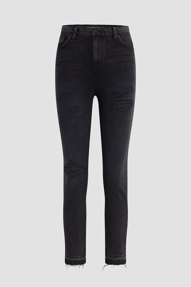 Straight Women Hudson Jeans Harlow Ultra HighRise Cigarette Petite Jean Dark Lovely