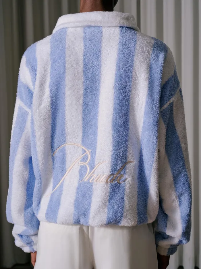 STRIPED LOOP TERRY POLO Men Rhude Shirts STRIPED LOOP TERRY POLO Men Rhude Shirts