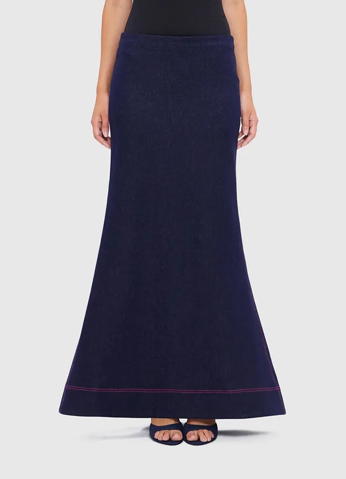 Suiting Women LEO LIN Roxanne Denim Maxi Skirt 8211 Indigo