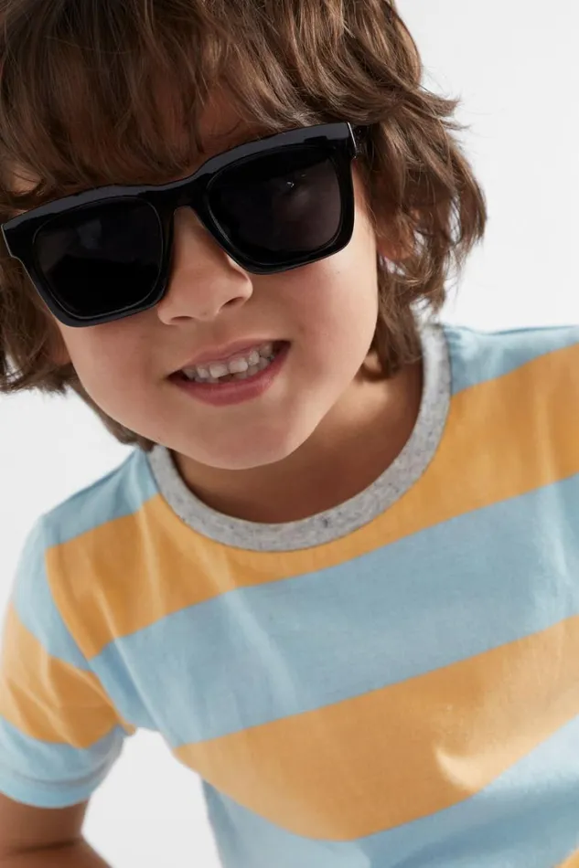 Sunglasses Teen Girl Seed Heritage Classic Square Sunglasses Black