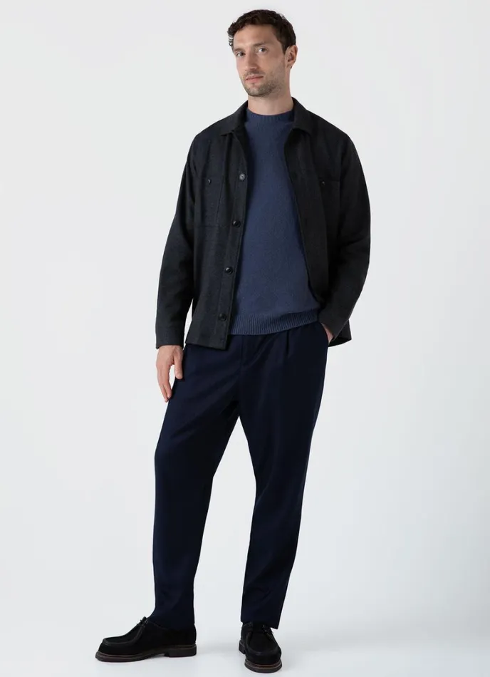 SUNSPEL Jackets and Coats Wool Twill Overshirt 8211 Men