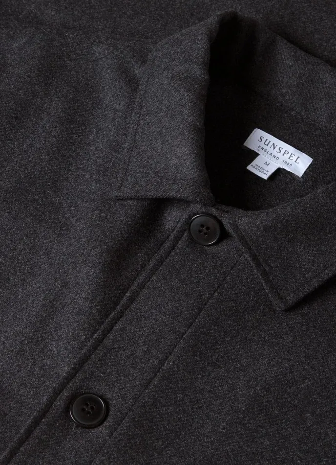 SUNSPEL Jackets and Coats Wool Twill Overshirt 8211 Men