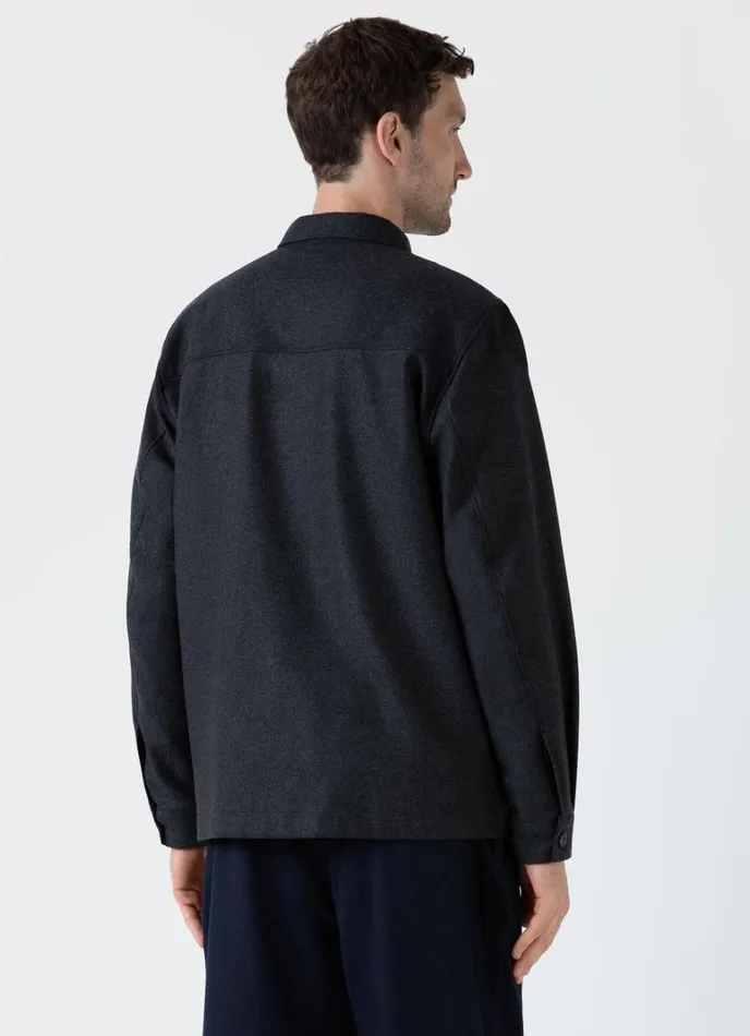 SUNSPEL Jackets and Coats Wool Twill Overshirt 8211 Men