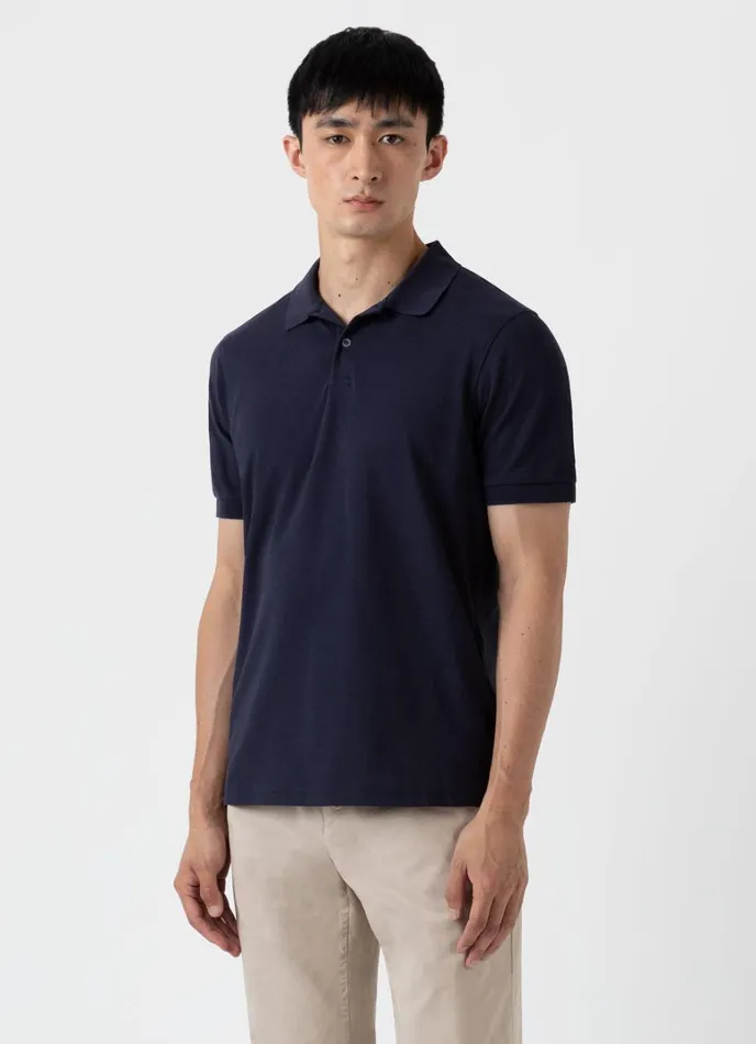 SUNSPEL Polo Shirts Piqu Polo Shirt Navy 8211 Men