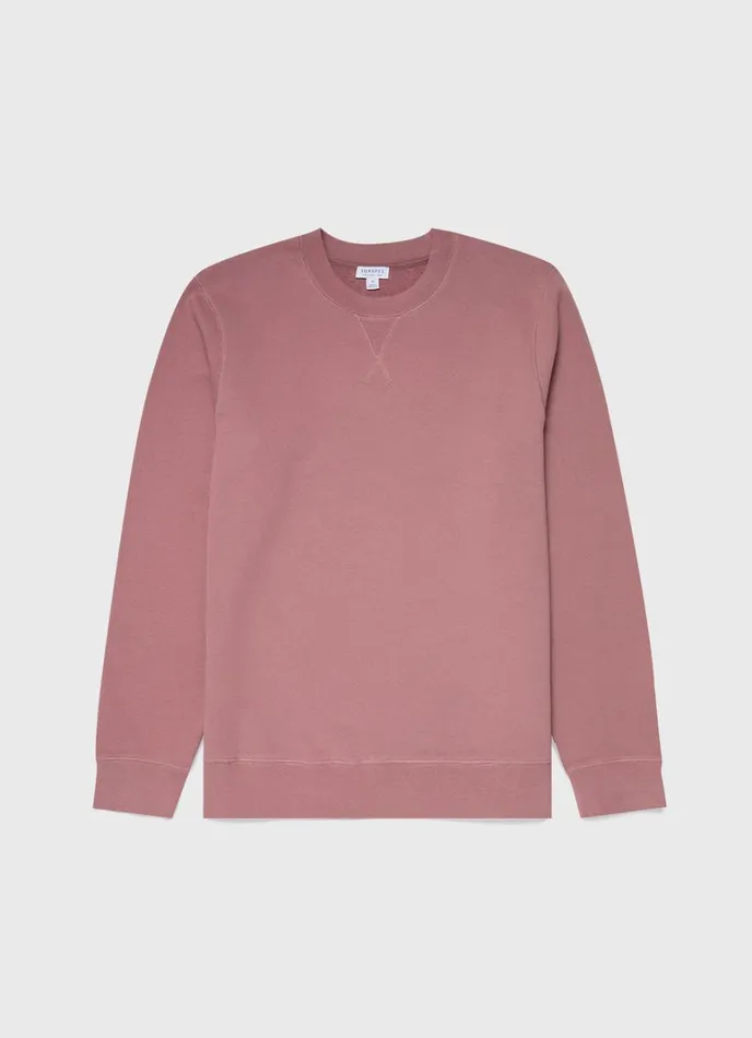 SUNSPEL Sweatshirts and Sweatpants Loopback Sweatshirt Vintage Pink 8211 Men