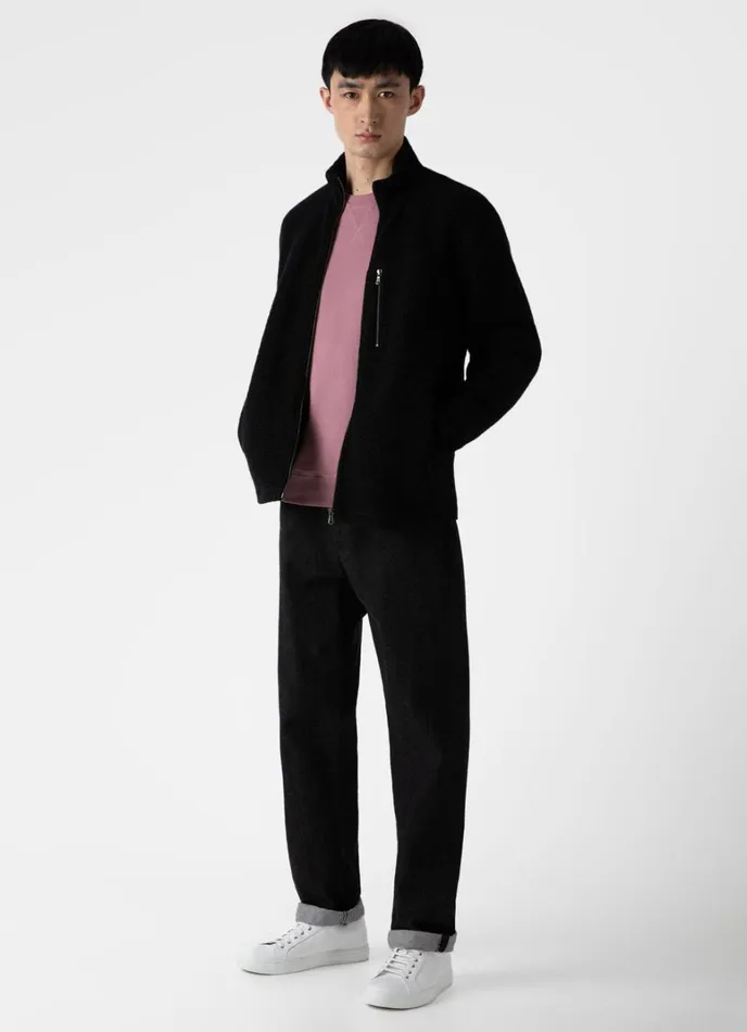 SUNSPEL Sweatshirts and Sweatpants Loopback Sweatshirt Vintage Pink 8211 Men