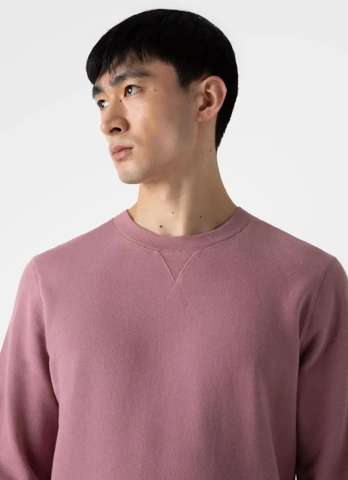 SUNSPEL Sweatshirts and Sweatpants Loopback Sweatshirt Vintage Pink 8211 Men