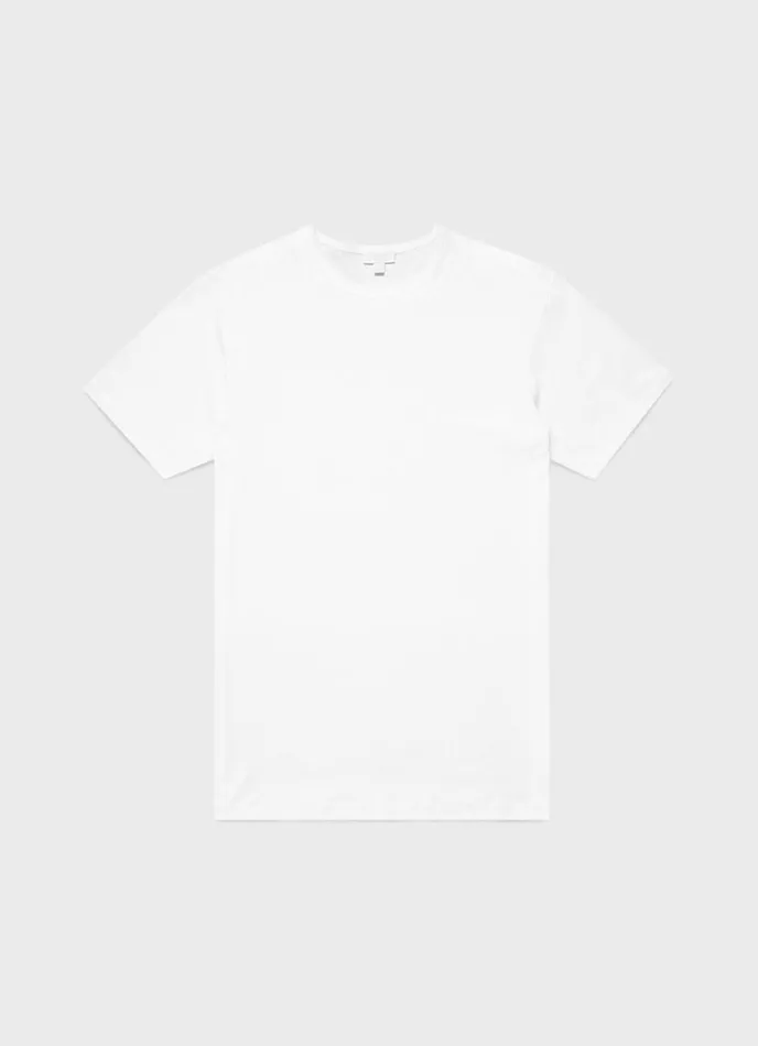 SUNSPEL Tshirts Sea Island Cotton Tshirt White 8211 Men