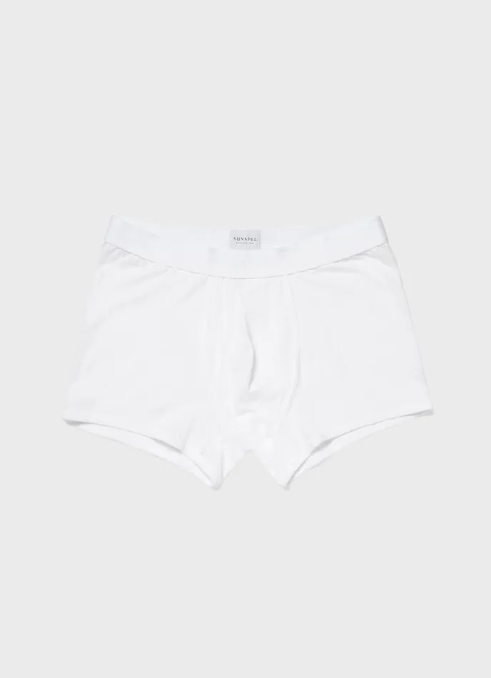 SUNSPEL Trunks and Shorts Superfine Cotton Trunks White 8211 Men