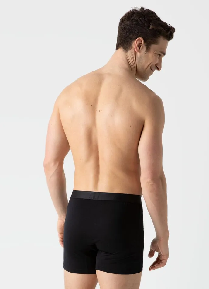 SUNSPEL Trunks and Shorts Superfine Cotton TwoButton Shorts Black 8211 Men
