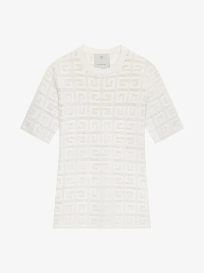 Sweater In 4g Jacquard Off White Women Givenchy Sweaters