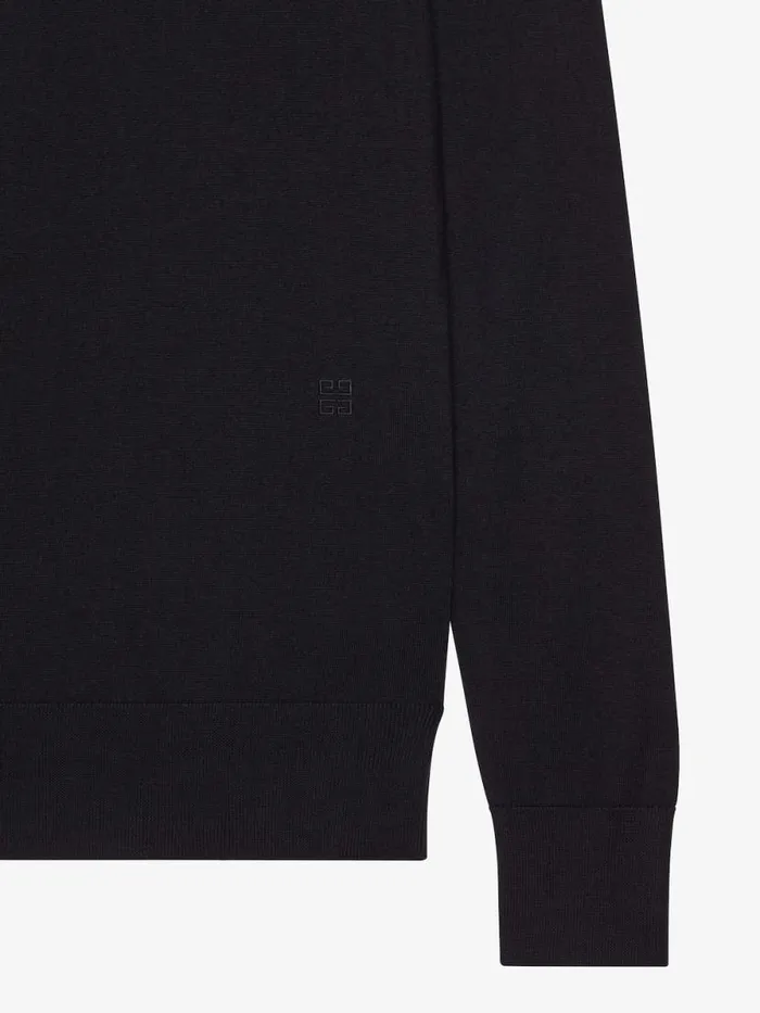 Sweater In Wool And Cashmere Black Men Givenchy Sweaters