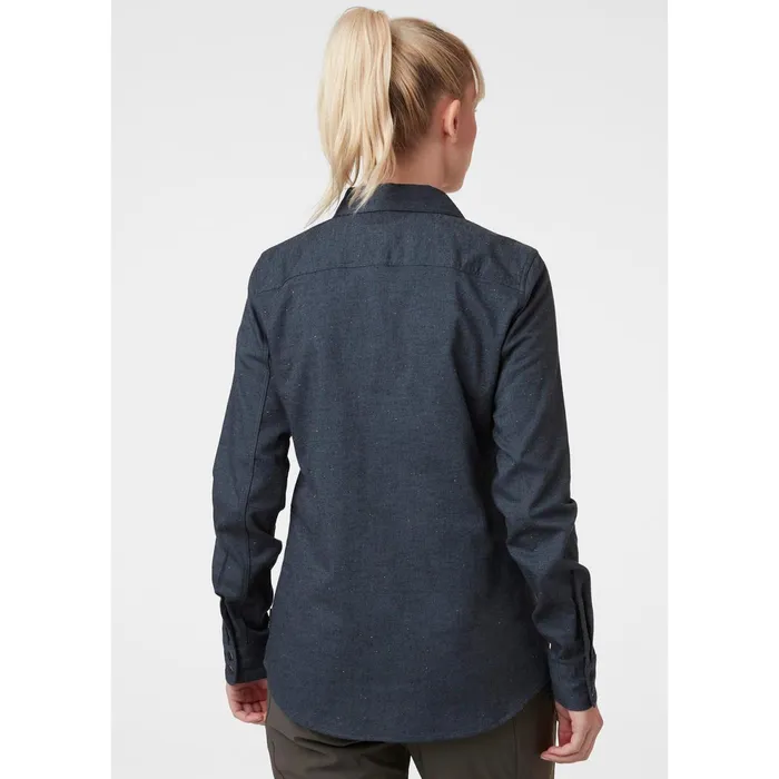 Sweaters Hoodies and Long Sleeve Shirts Women Helly Hansen W OSLO LS SHIRT 597 Navy Slub