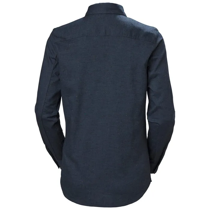 Sweaters Hoodies and Long Sleeve Shirts Women Helly Hansen W OSLO LS SHIRT 597 Navy Slub