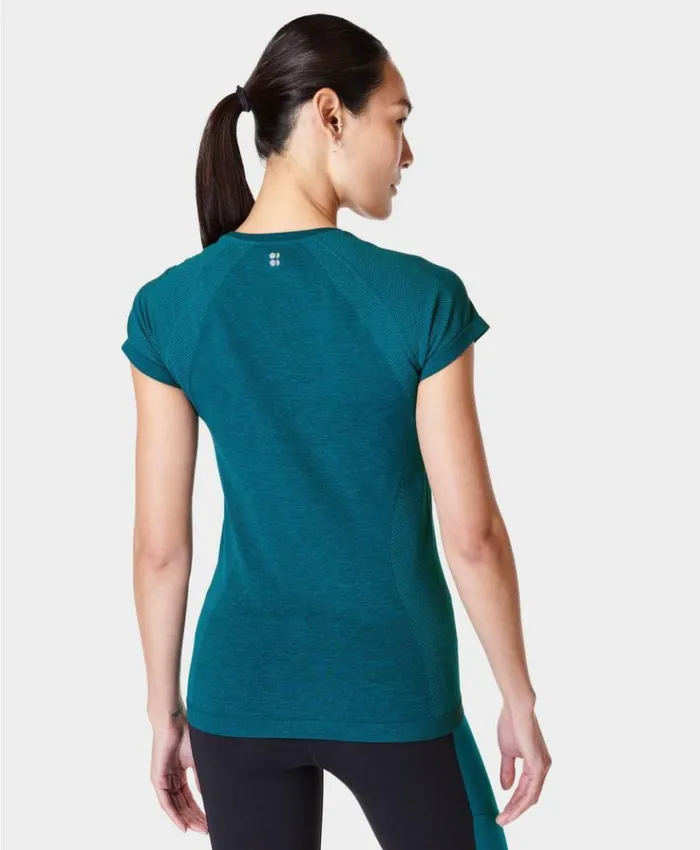 Sweaty Betty Athlete Seamless Workout Tee Reeftealblue Navybluemarl Clothing TShirts Sweaty Betty Athlete Seamless Workout Tee Reeftealblue Navybluemarl Clothing TShirts