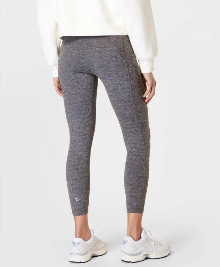 Sweaty Betty Super Soft 78 Yoga Leggings Dark Grey Marl Clothing 78 Length