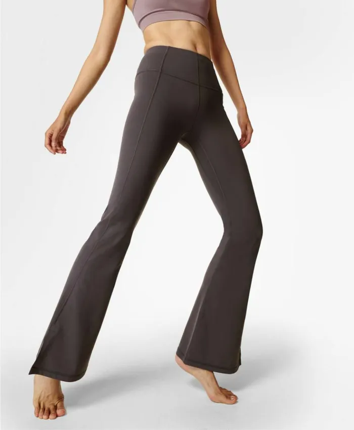 Sweaty Betty Super Soft Flare Yoga Pants Urban Grey Clothing Full Length