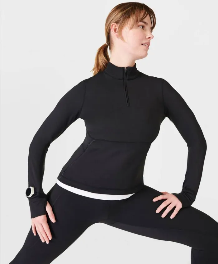 Sweaty Betty Therma Boost Running Half Zip Black Clothing Sweatshirts Hoodies Sweaty Betty Therma Boost Running Half Zip Black Clothing Sweatshirts Hoodies
