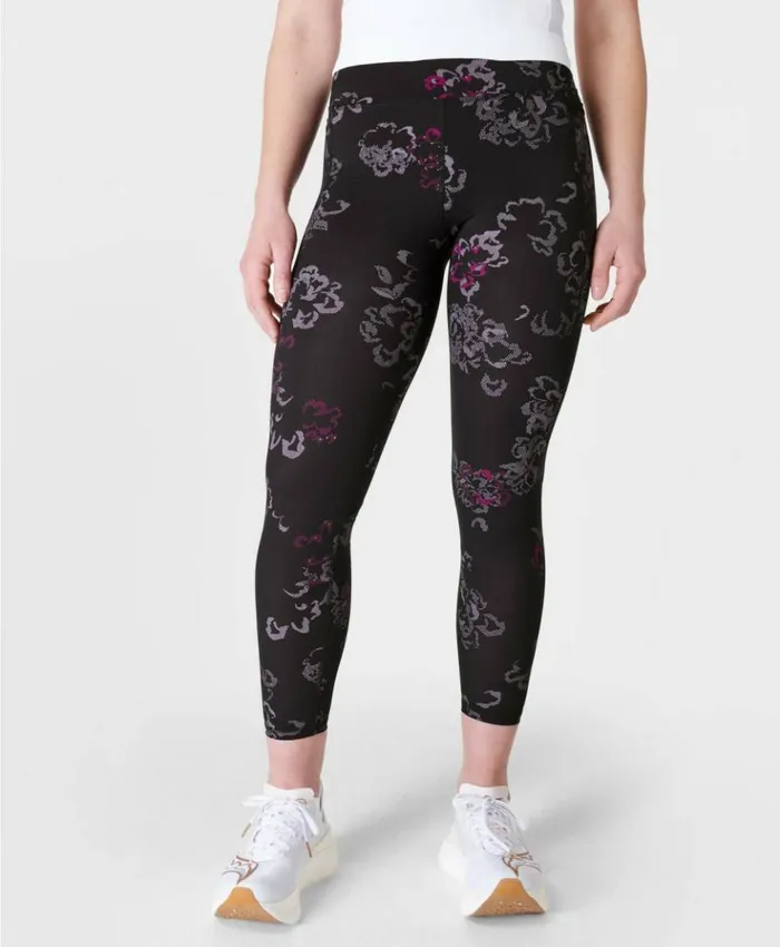 Sweaty Betty Zero Gravity 78 Running Leggings Black Tech Floral Print Clothing 78 Length Sweaty Betty Zero Gravity 78 Running Leggings Black Tech Floral Print Clothing 78 Length