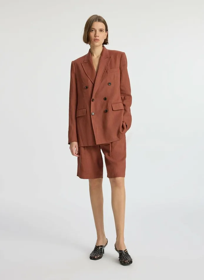Swim Women ALC Declan Linen Jacket Sequoia