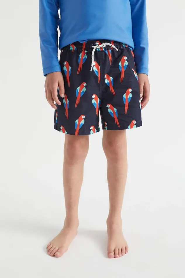 Swimwear Boy Seed Heritage Parrot Boardshort Midnight Blue