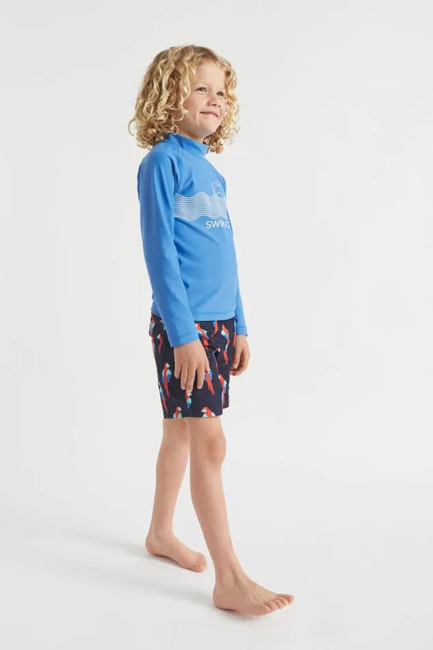 Swimwear Boy Seed Heritage Parrot Boardshort Midnight Blue