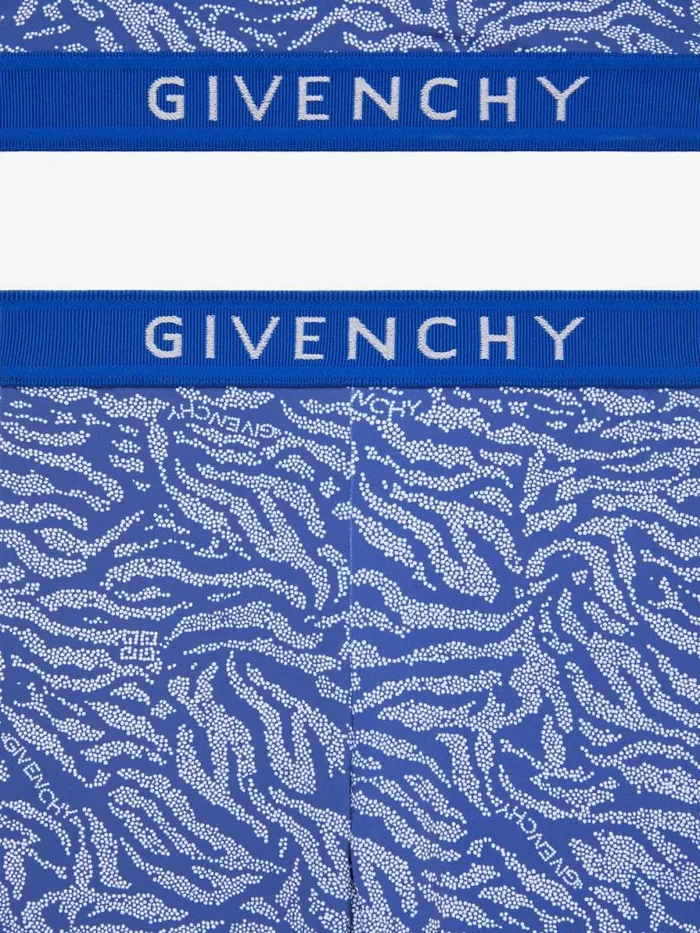 TShirt And Legging With Zebra Print Set Whiteblue Kids Givenchy