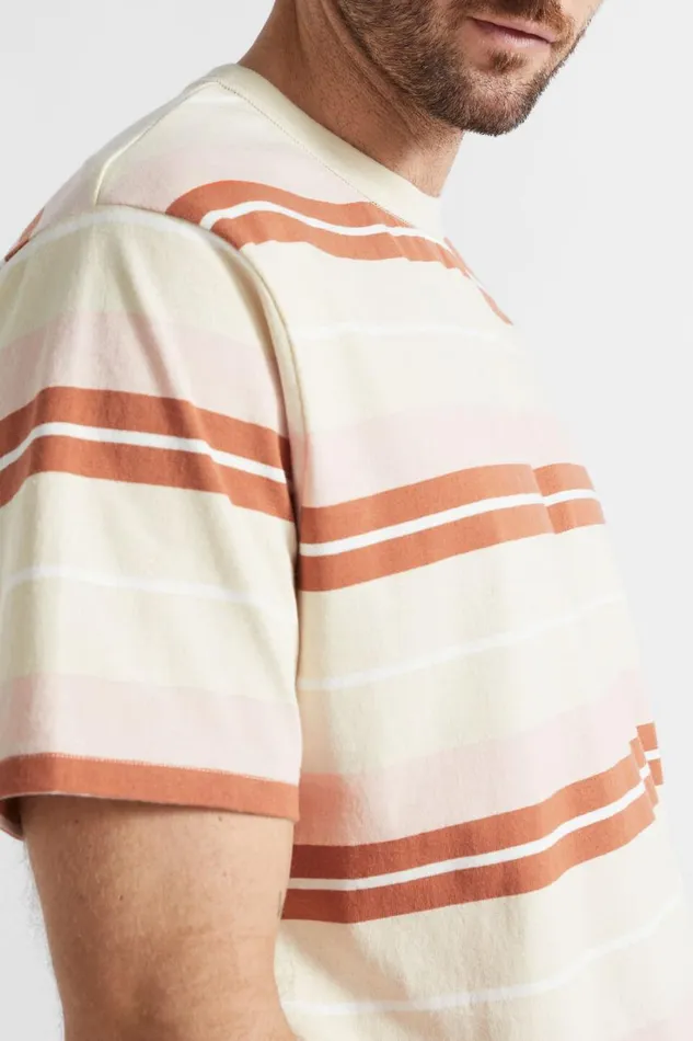 TShirts and Sweaters Man Seed Heritage Classic Stripe Tee Ecru Bold Stripe