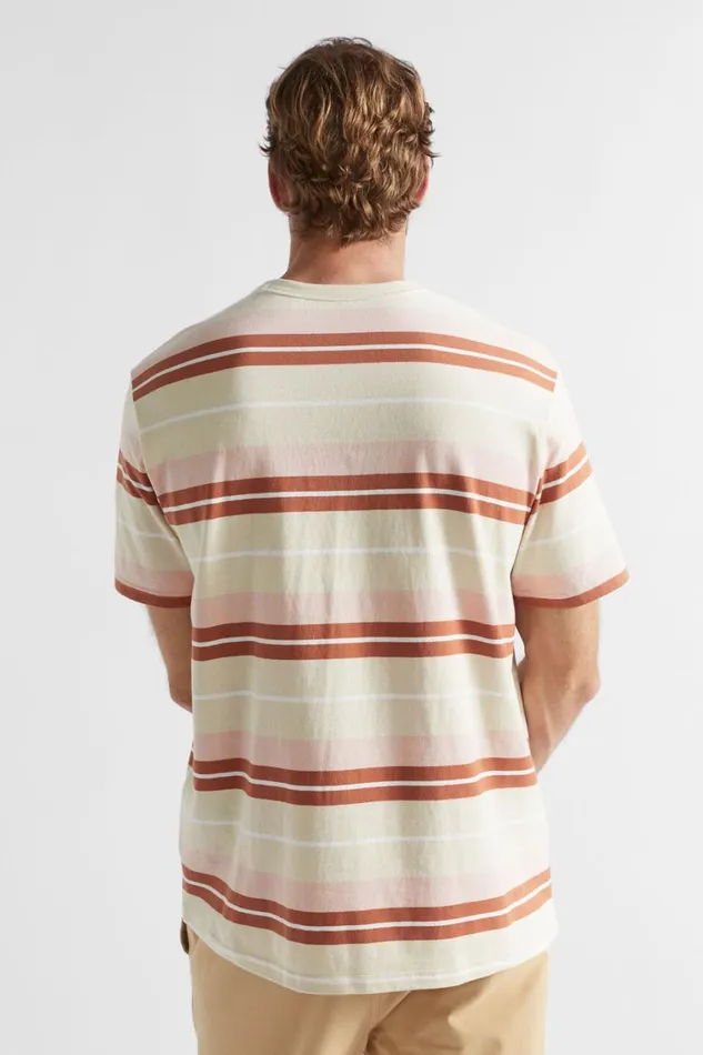 TShirts and Sweaters Man Seed Heritage Classic Stripe Tee Ecru Bold Stripe