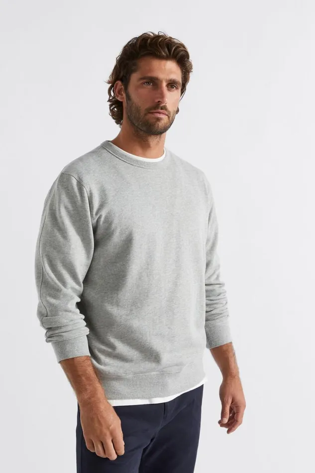 TShirts and Sweaters Man Seed Heritage Crewneck Sweatshirt Grey Marle