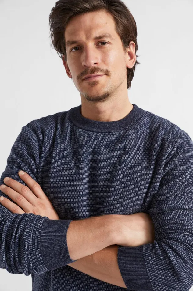 TShirts and Sweaters Man Seed Heritage Lightweight Sweater Midnight Blue