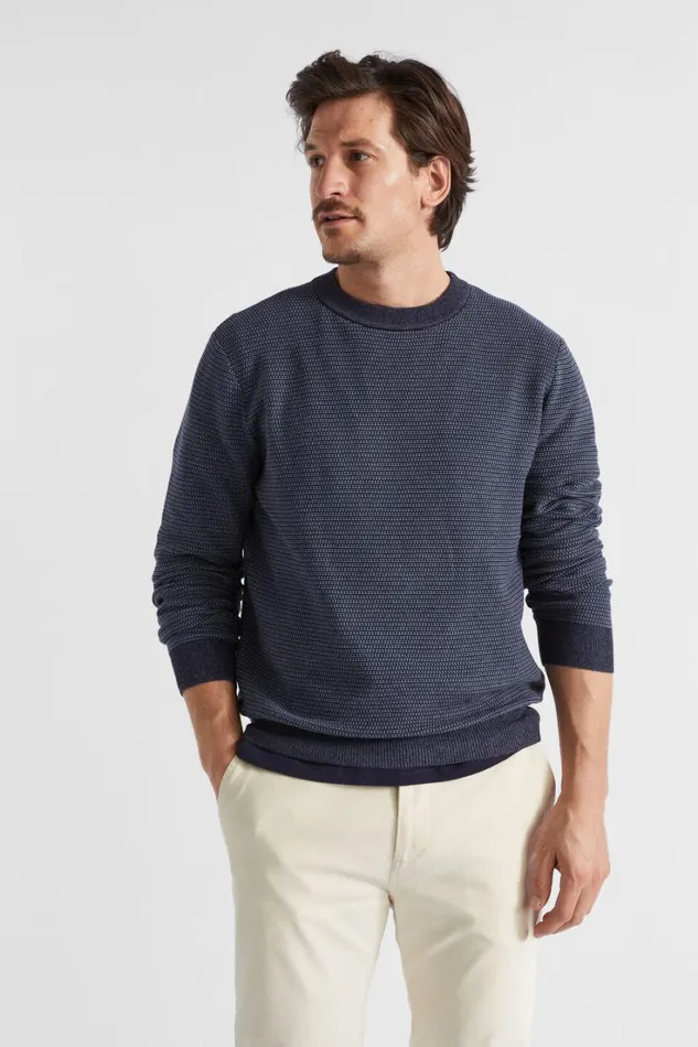 TShirts and Sweaters Man Seed Heritage Lightweight Sweater Midnight Blue