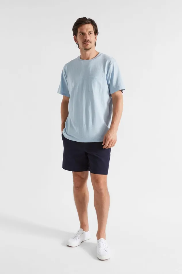 TShirts and Sweaters Man Seed Heritage Summer Pocket Tee Light Blue