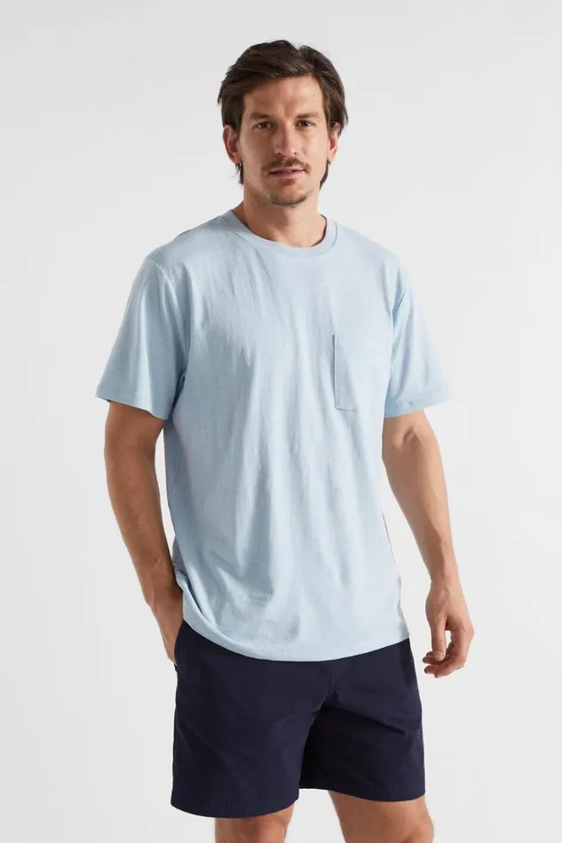 TShirts and Sweaters Man Seed Heritage Summer Pocket Tee Light Blue