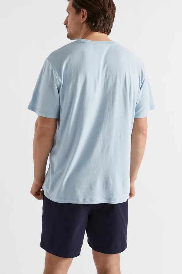 TShirts and Sweaters Man Seed Heritage Summer Pocket Tee Light Blue