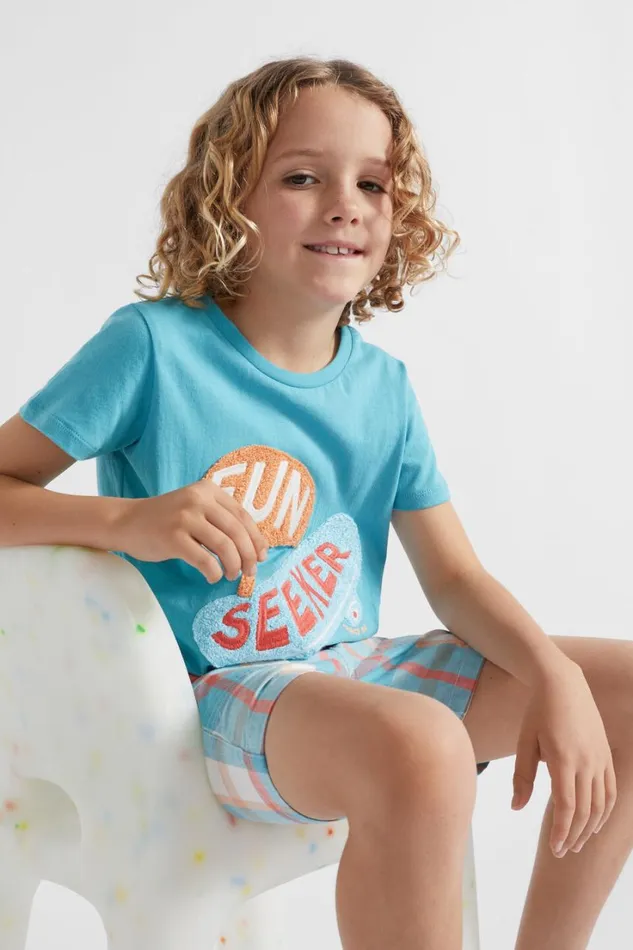 TShirts and Tops Boy Seed Heritage Skateboard Tee Maui Blue