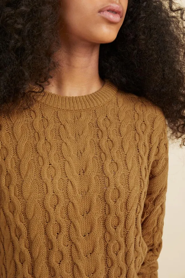 TShirts and Tops Teen Girl Seed Heritage Cable Knit Sunflower