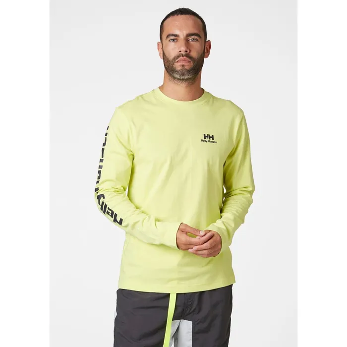 TShirts Men Helly Hansen YU20 LS TSHIRT 379 Sunny Lime