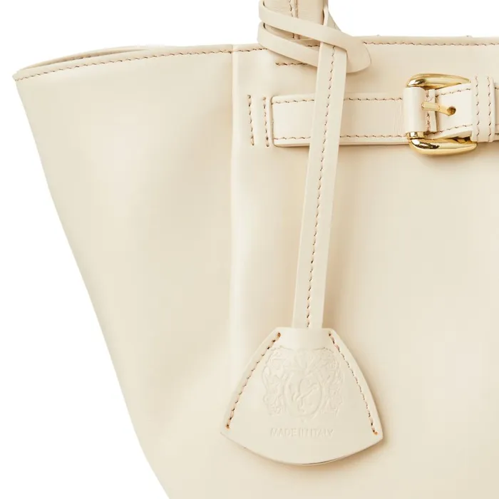 Tessa Mini Tote Cream Calf Women Bruno Magli Handbags