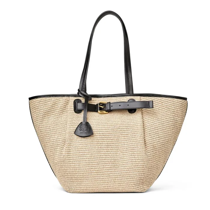Tessa Raffia Palm Tote Women Bruno Magli Handbags