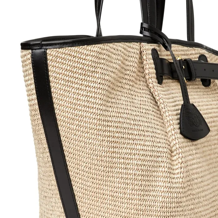 Tessa Raffia Palm Tote Women Bruno Magli Handbags