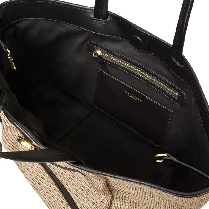 Tessa Raffia Palm Tote Women Bruno Magli Handbags