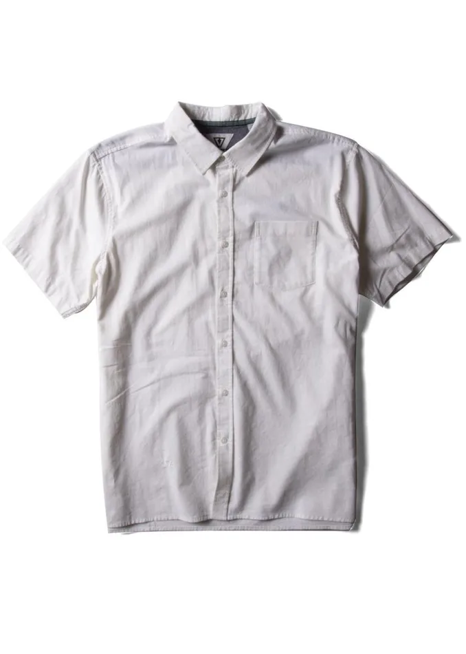 The Box Eco Ss Shirt Vintage White Men Vissla Shirts and Flannels