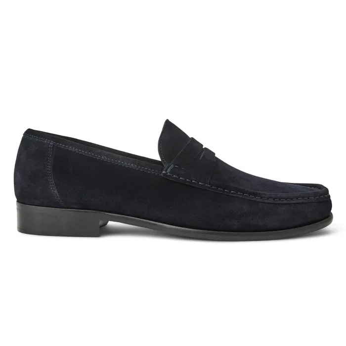 Tonio Slip On Loafer Navy Suede Men Bruno Magli Loafers and Slipons
