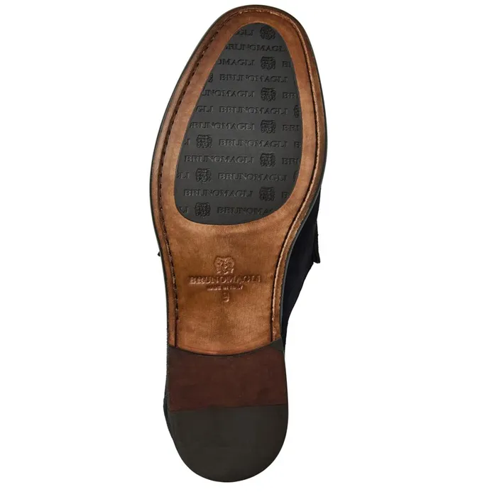 Tonio Slip On Loafer Navy Suede Men Bruno Magli Loafers and Slipons